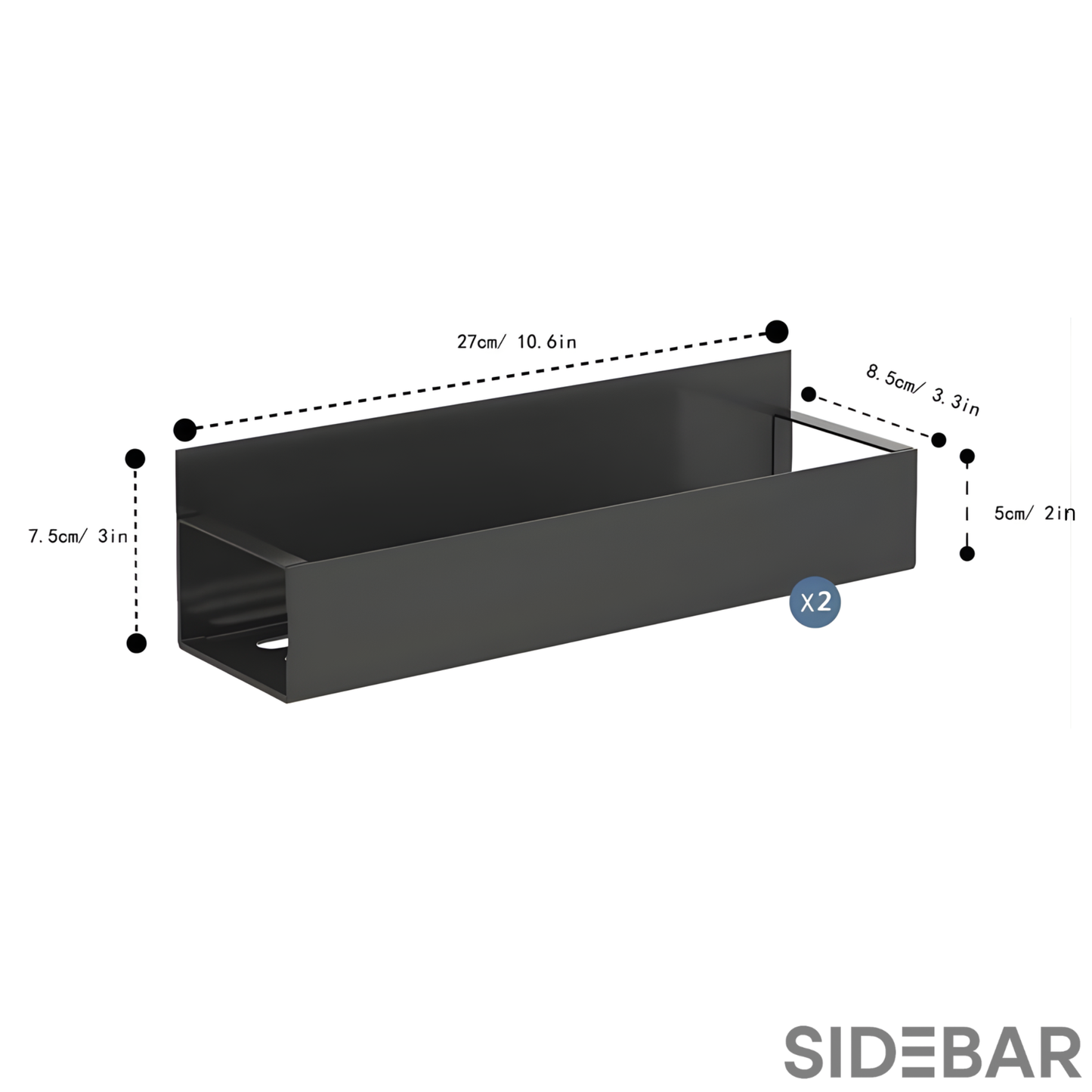 Sidebar™ Magnetic Organizer