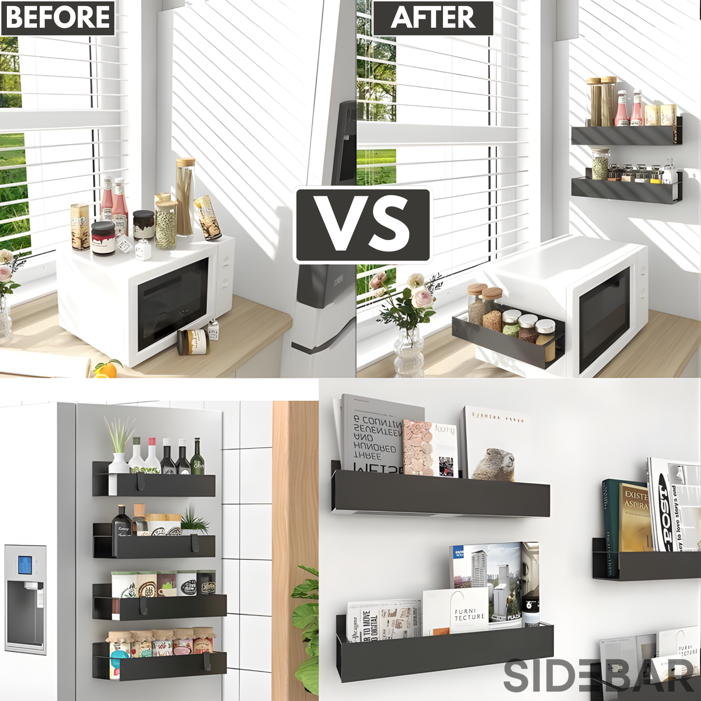 Sidebar™ Magnetic Organizer